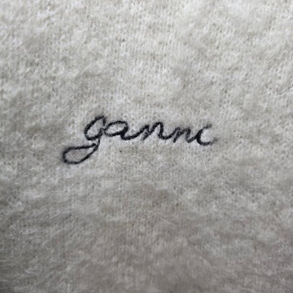Ganni Alpaca / Wool Blend Sweater in Cream S - Picture 5 of 13